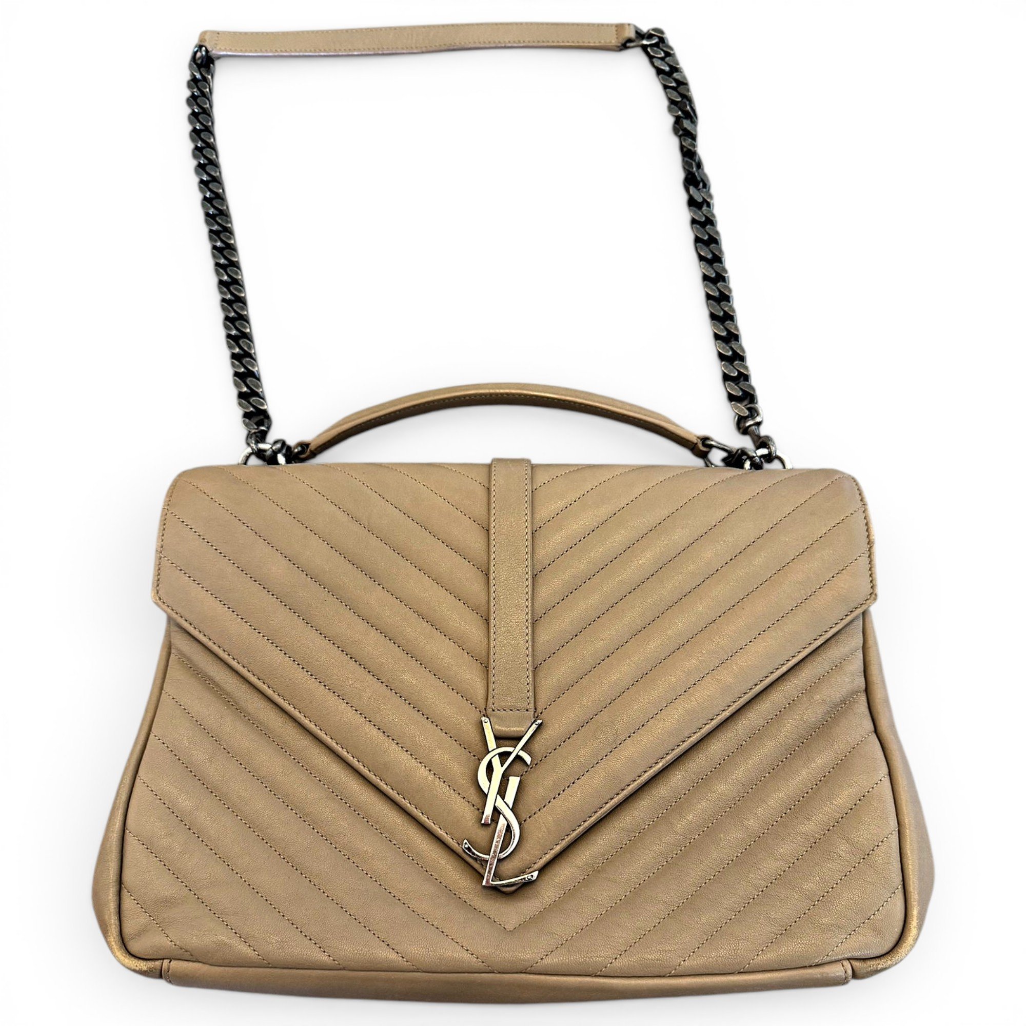 Collége monogramme leather handbag