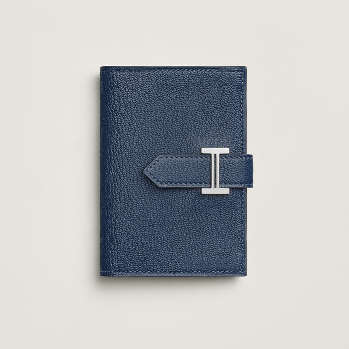 Navy Bearn Card Holder