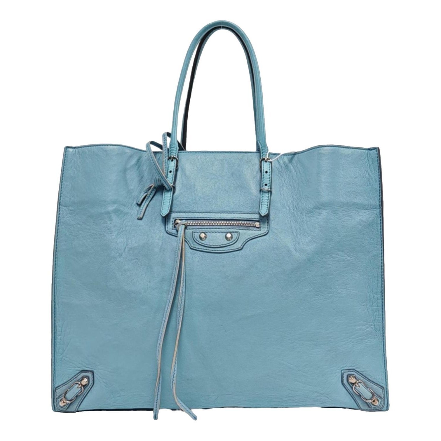 Papier leather handbag