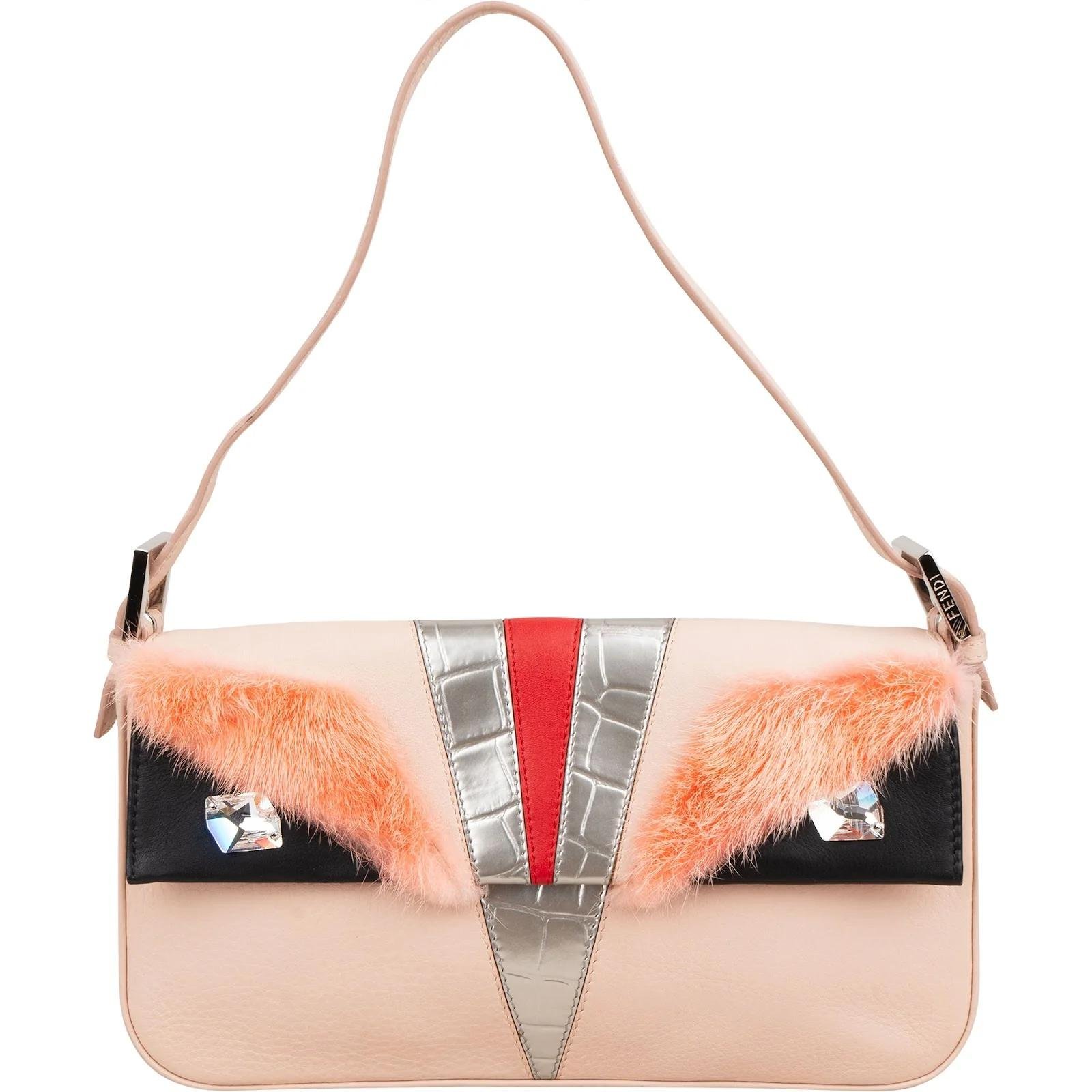 Baguette leather handbag