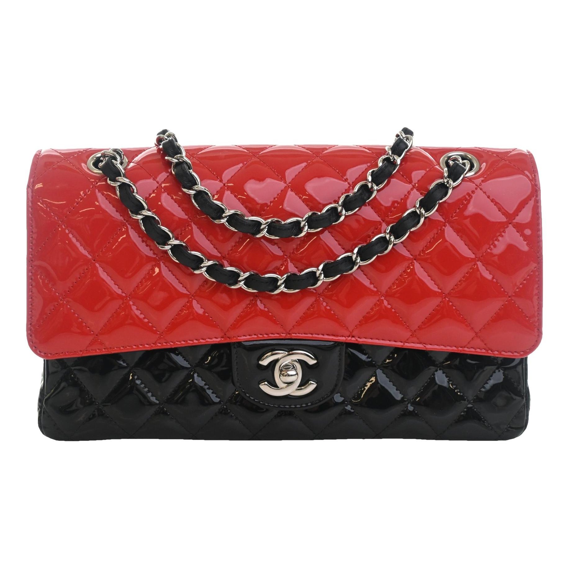 Patent leather crossbody bag