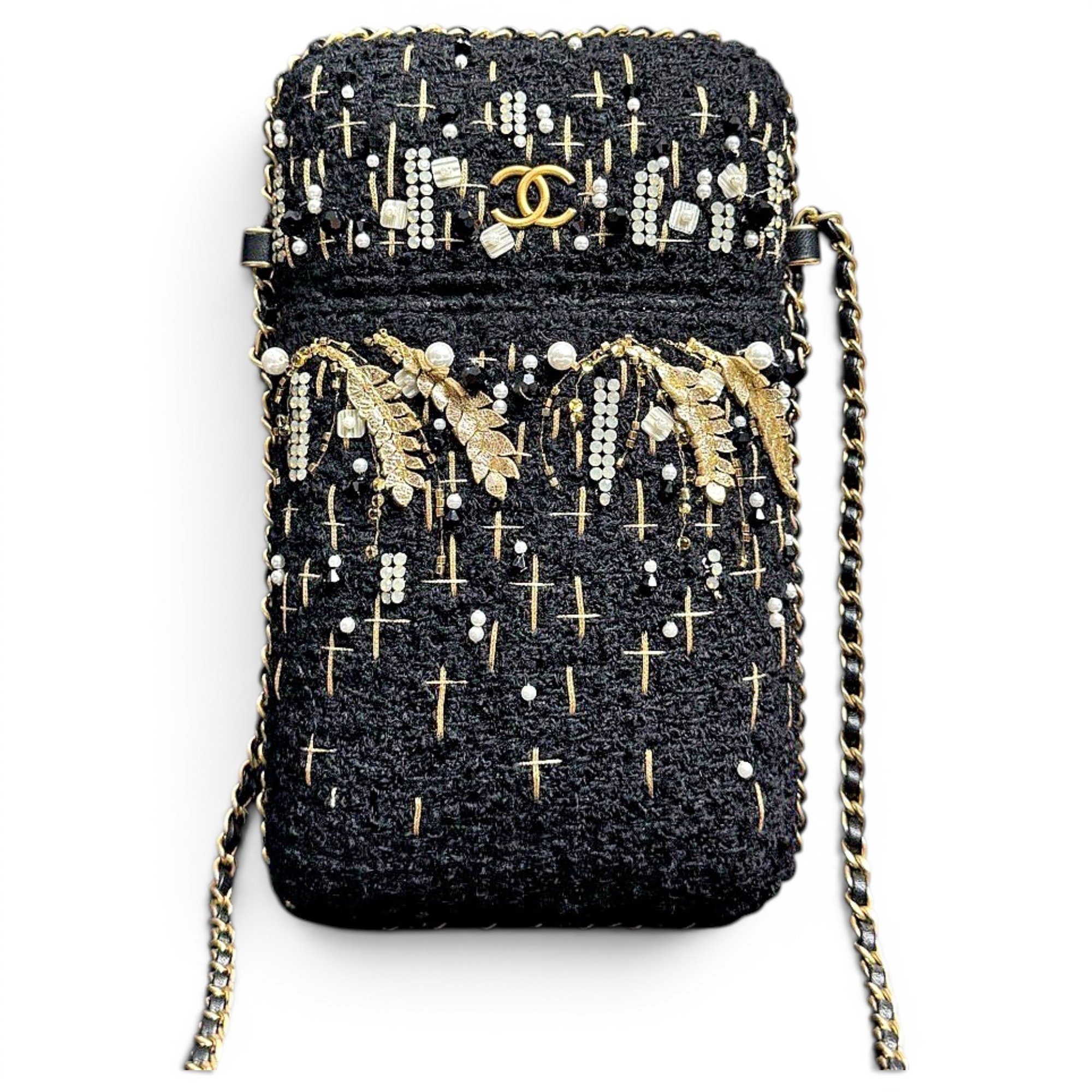2.55 Phone tweed crossbody bag