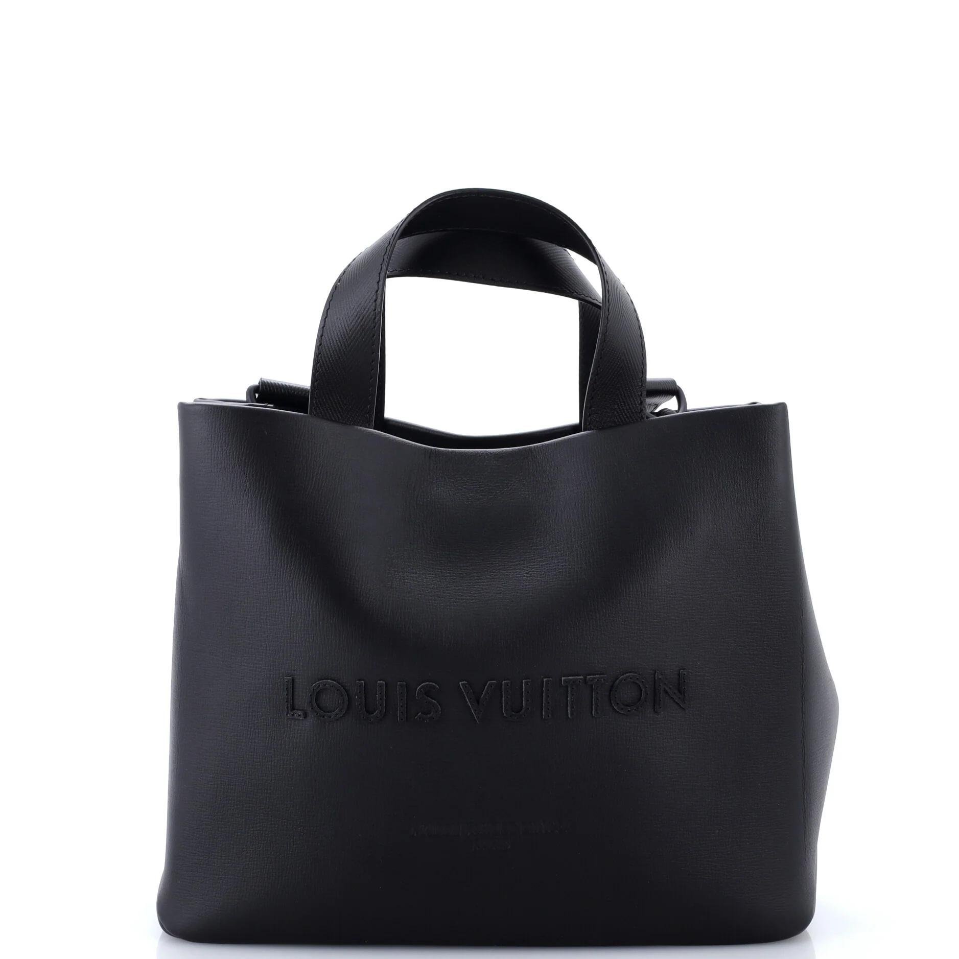 Leather tote