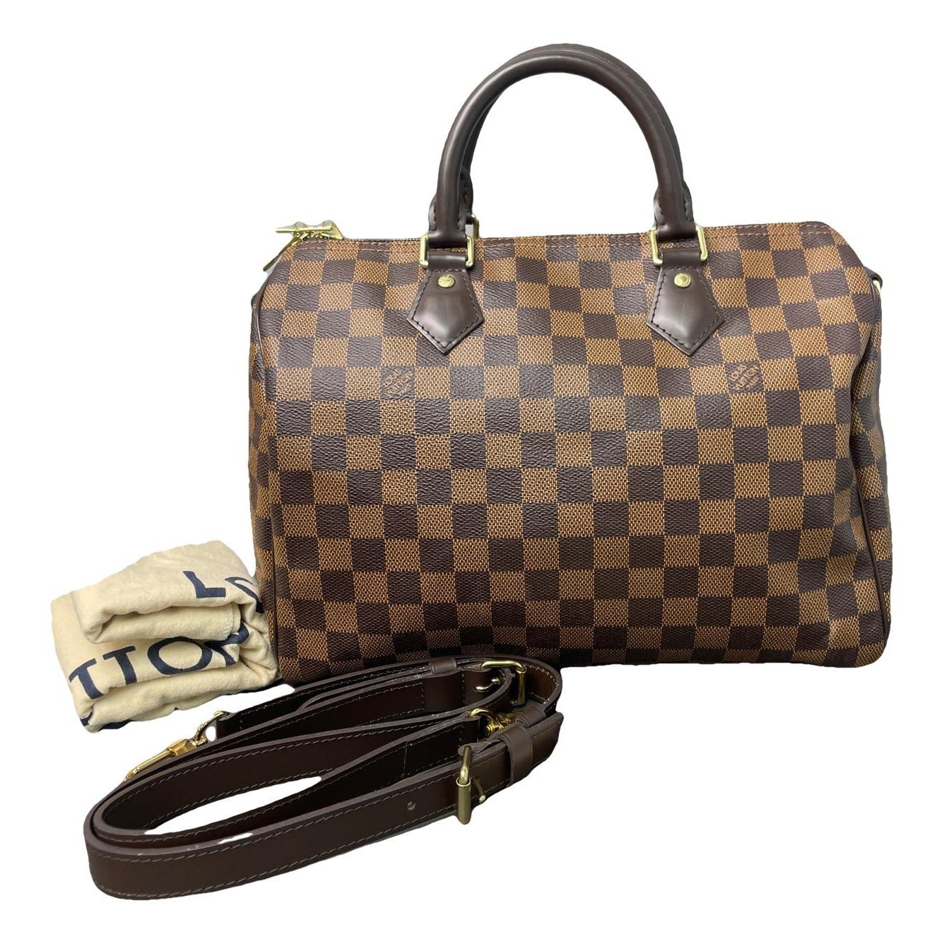 Speedy leather handbag