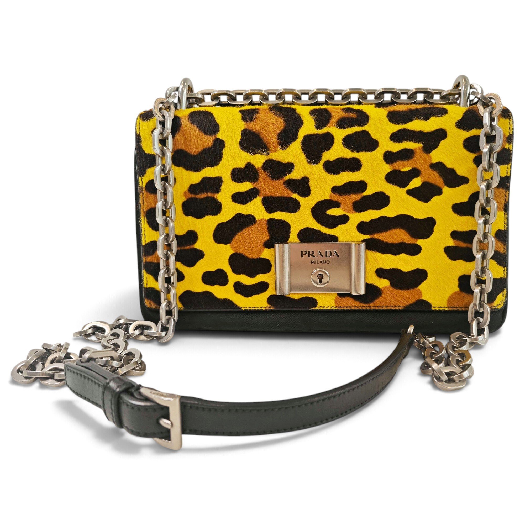 Prada Pony-style calfskin handbag