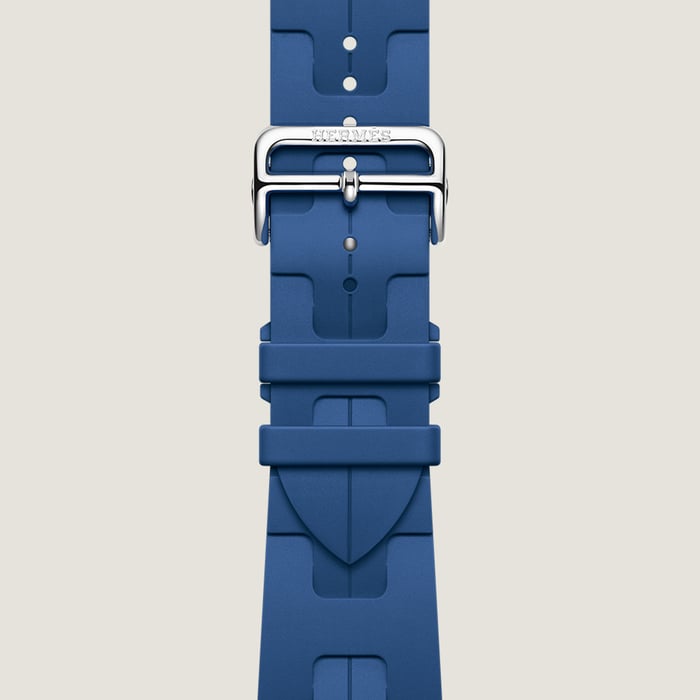 ブルー・ドゥ・フランス Apple Watch Hermès シンプルトゥール 《キリム》 ディプロイアントバックル 46 MM