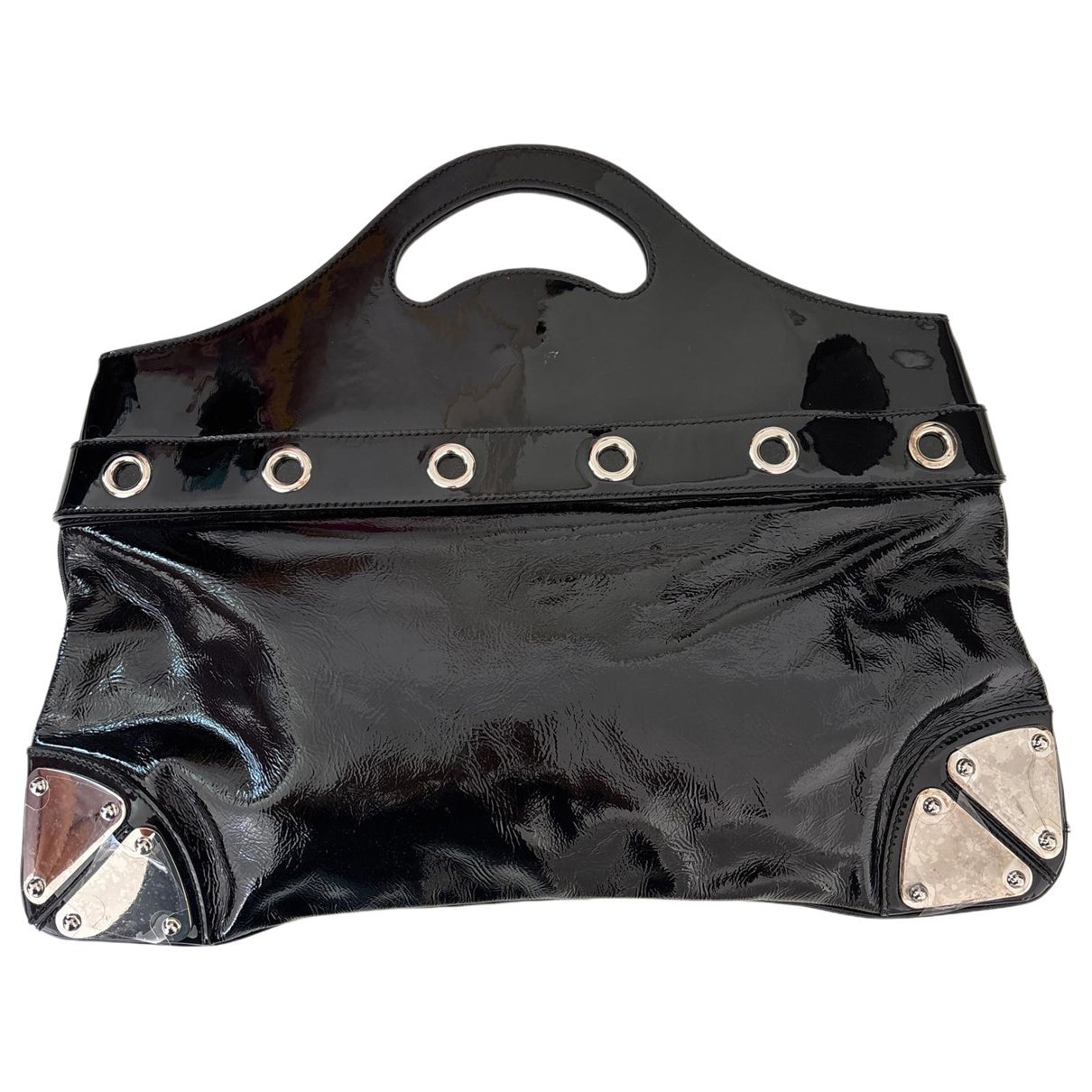 Patent leather handbag
