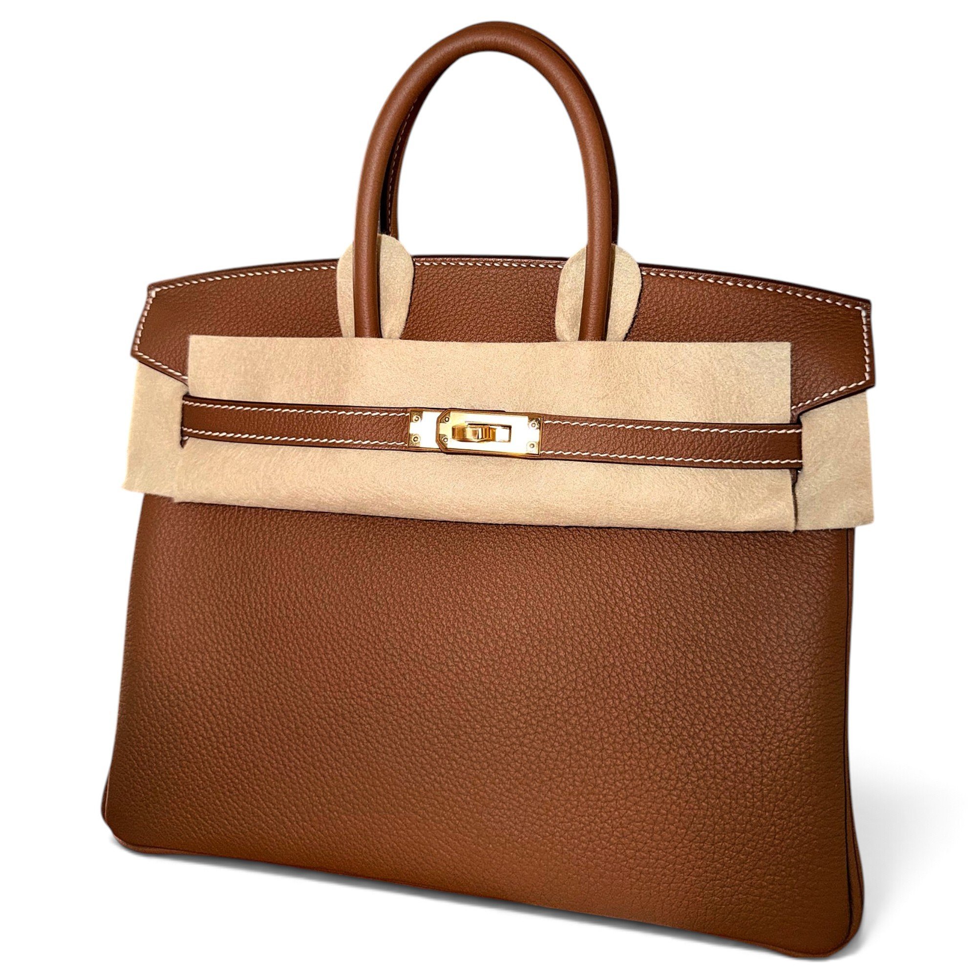 Birkin 25 leather handbag
