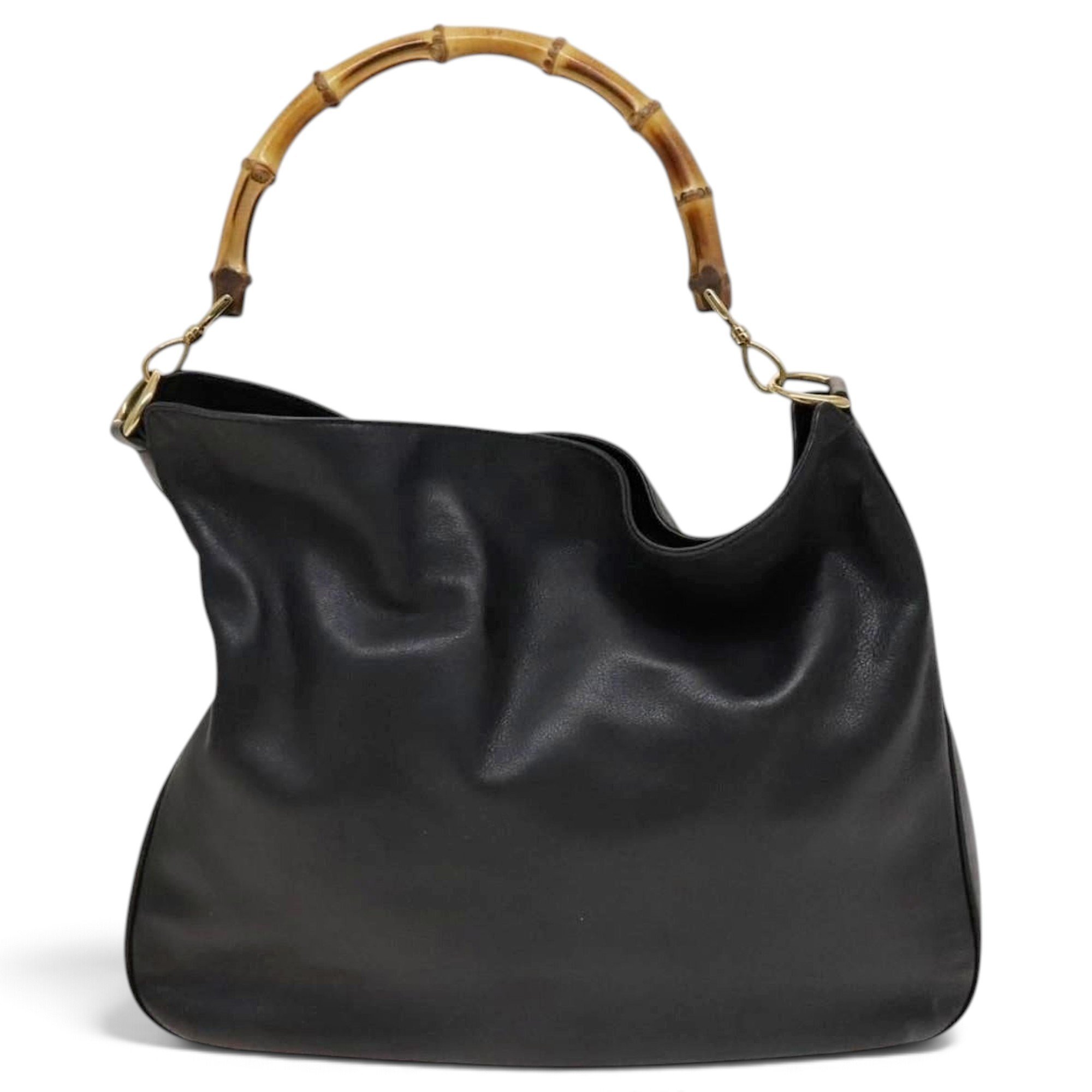 Bamboo leather handbag