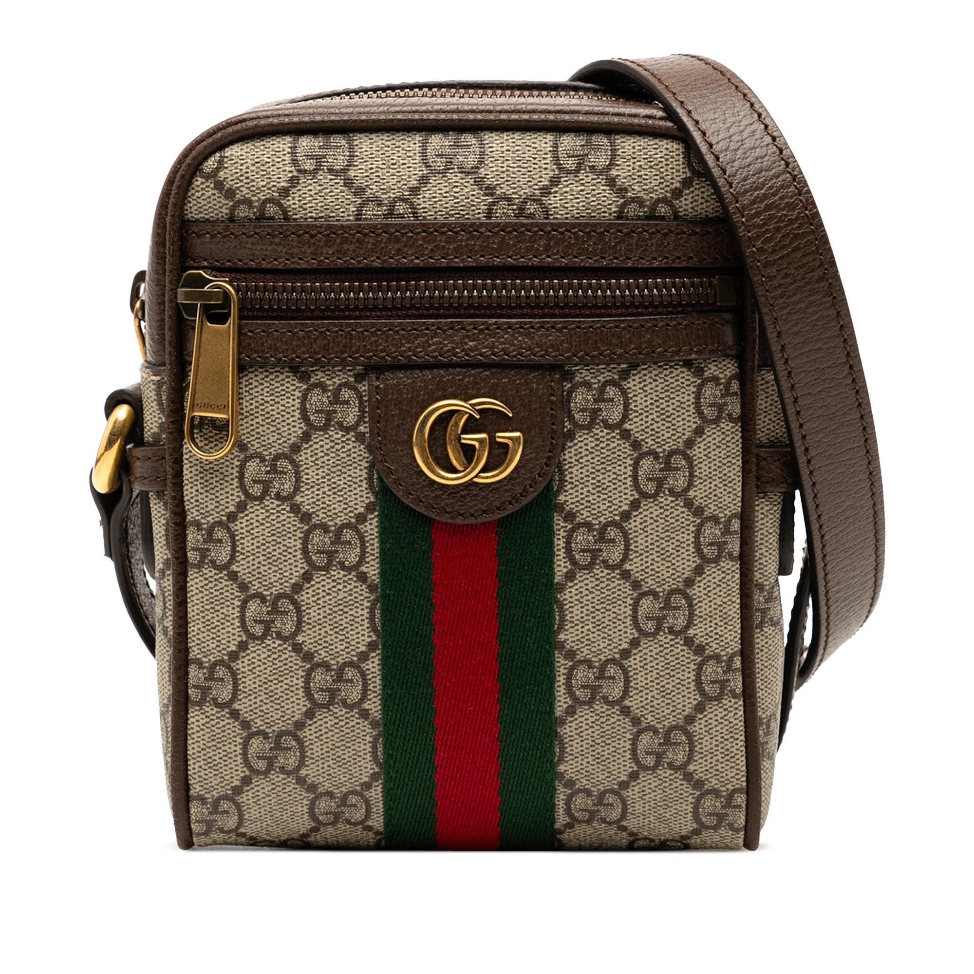 Ophidia leather crossbody bag