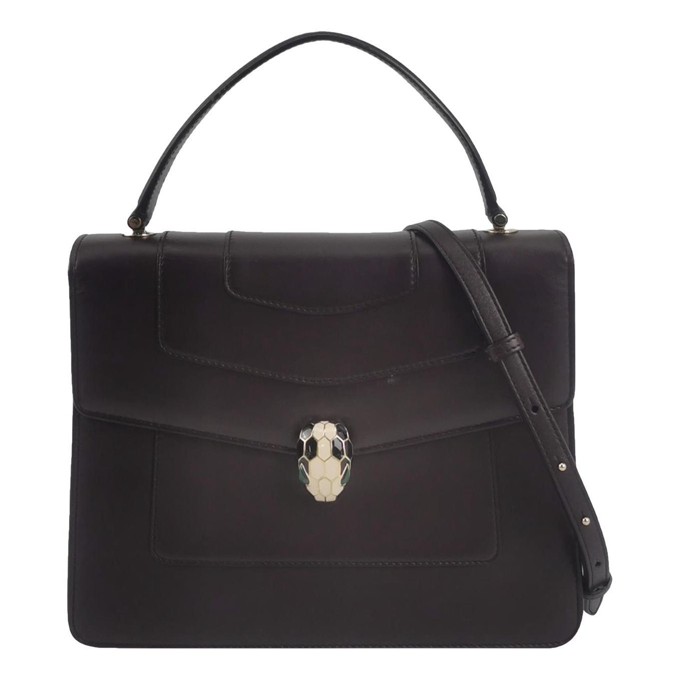Serpenti leather handbag