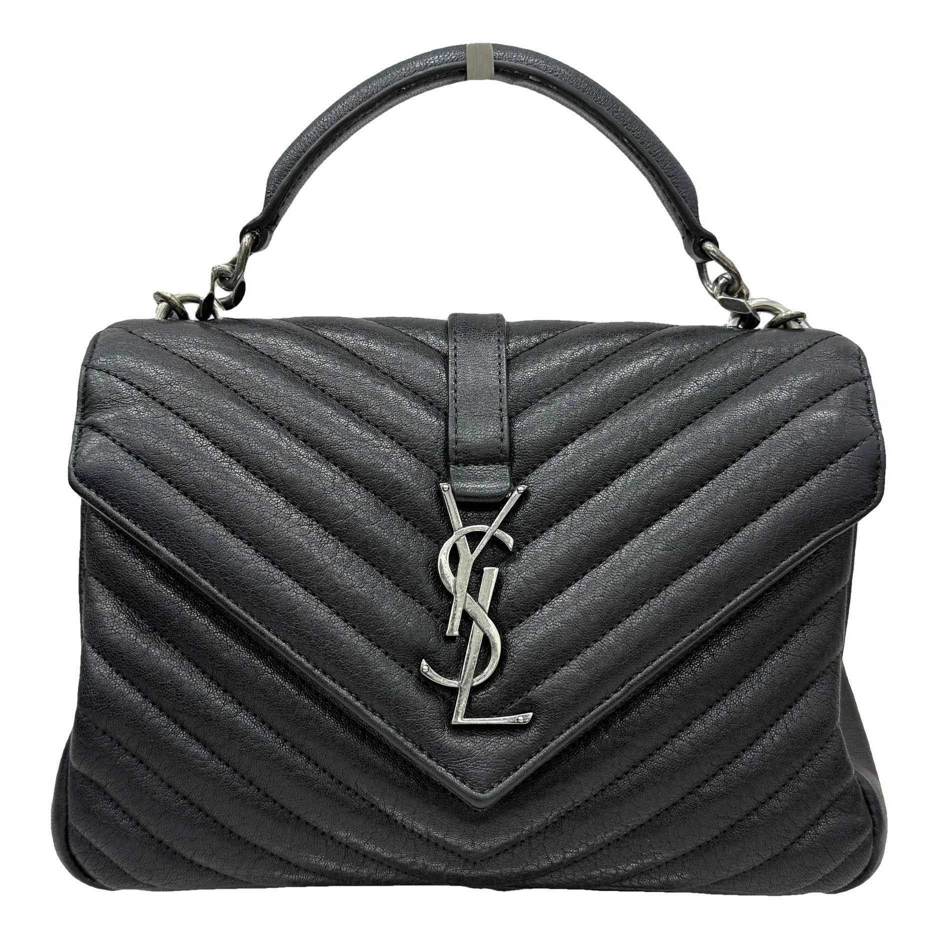 Collége monogramme leather handbag
