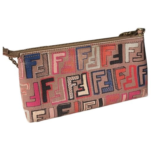 Leather clutch bag