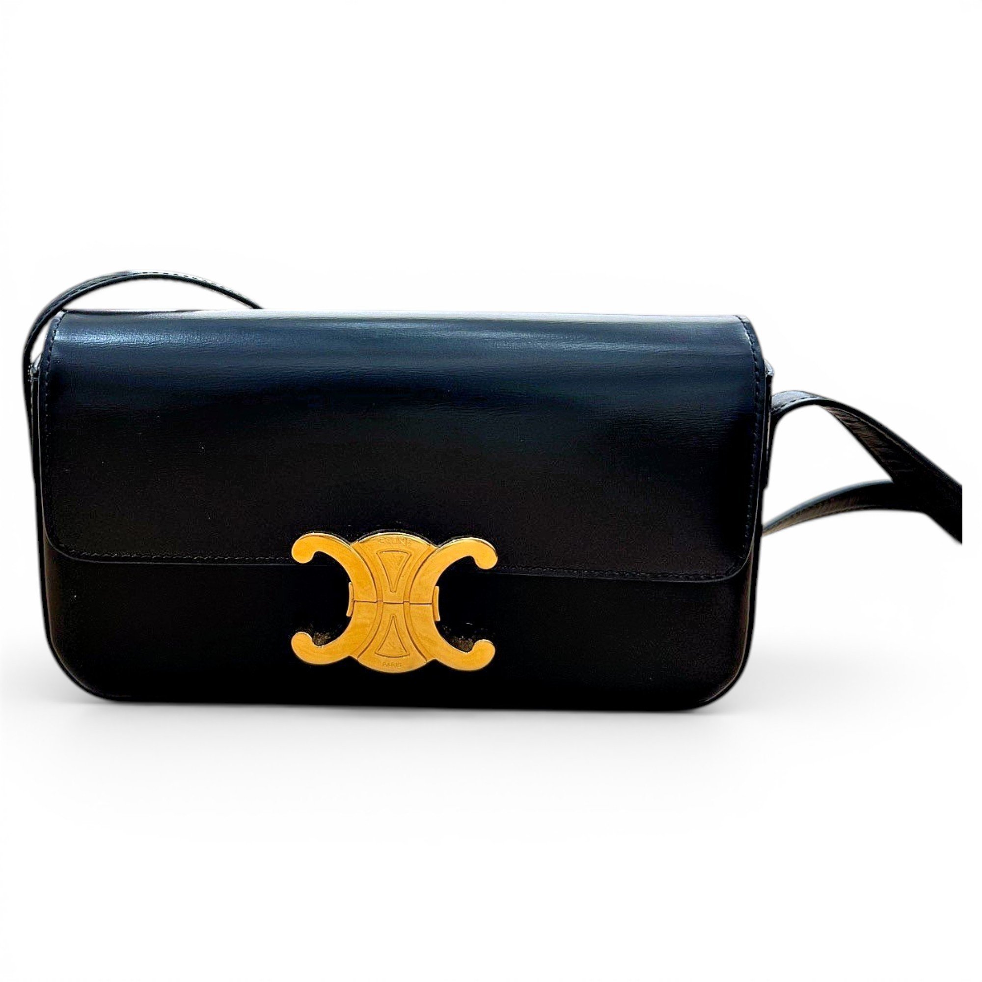 Triomphe Long leather handbag