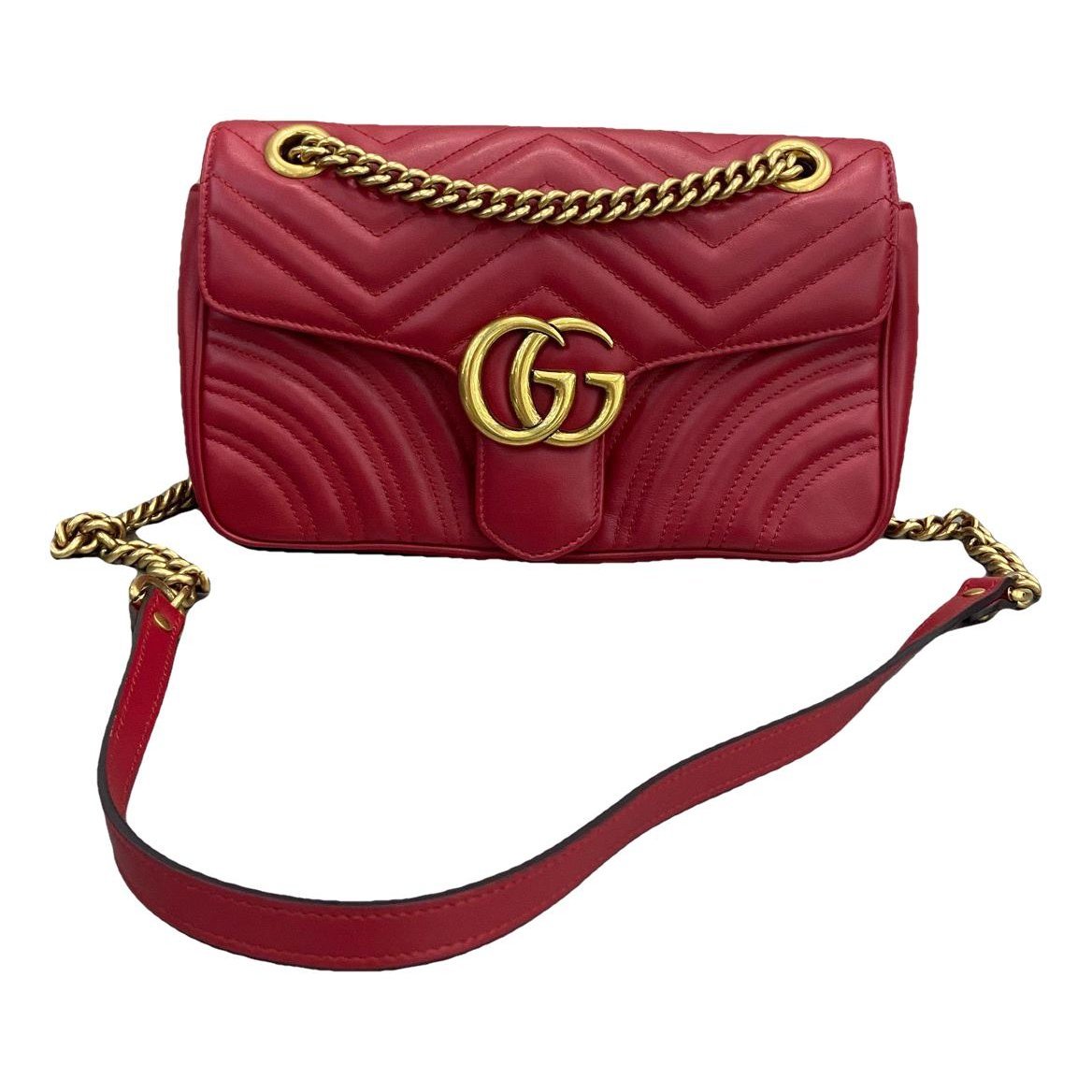 GG Marmont Flap leather handbag