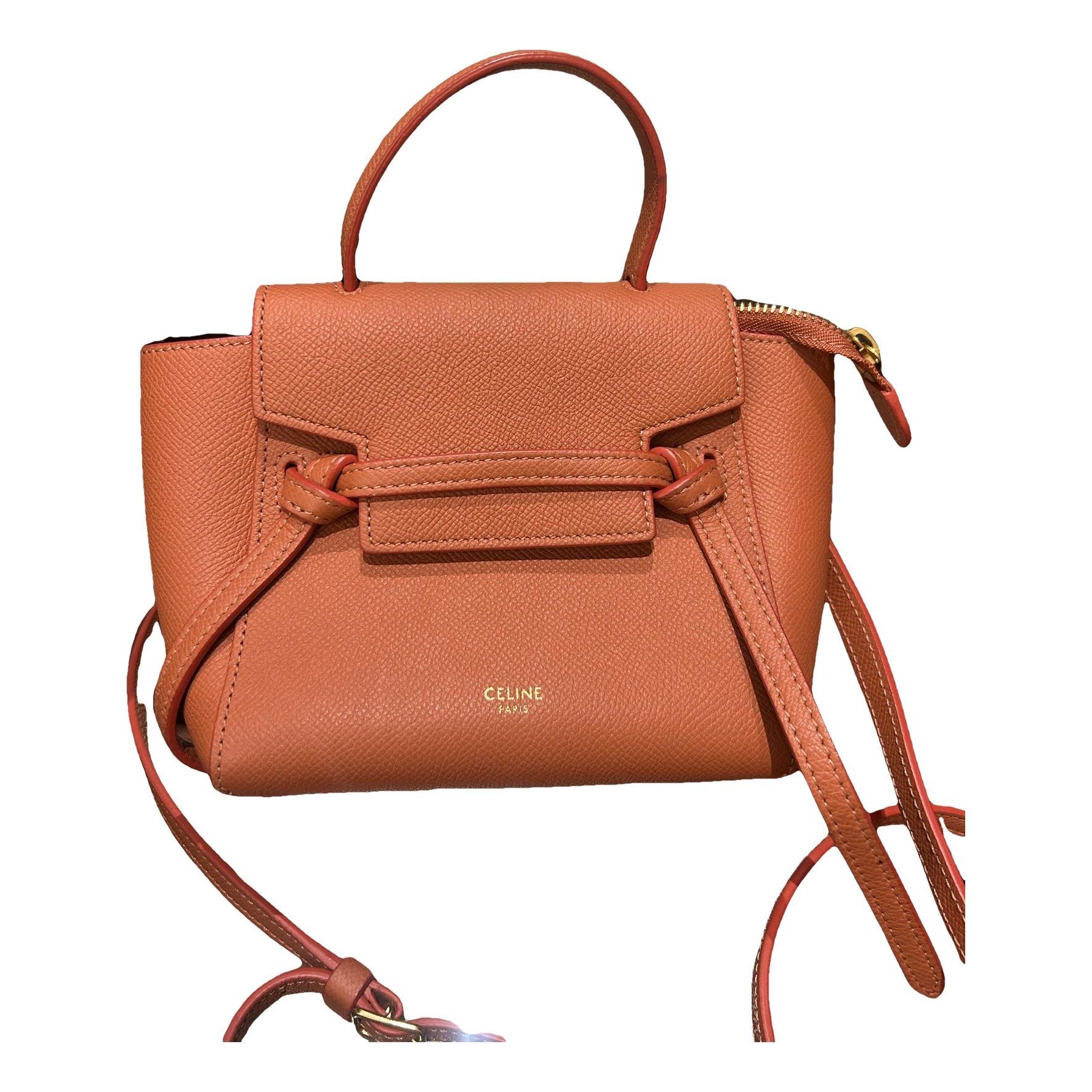 Belt leather handbag