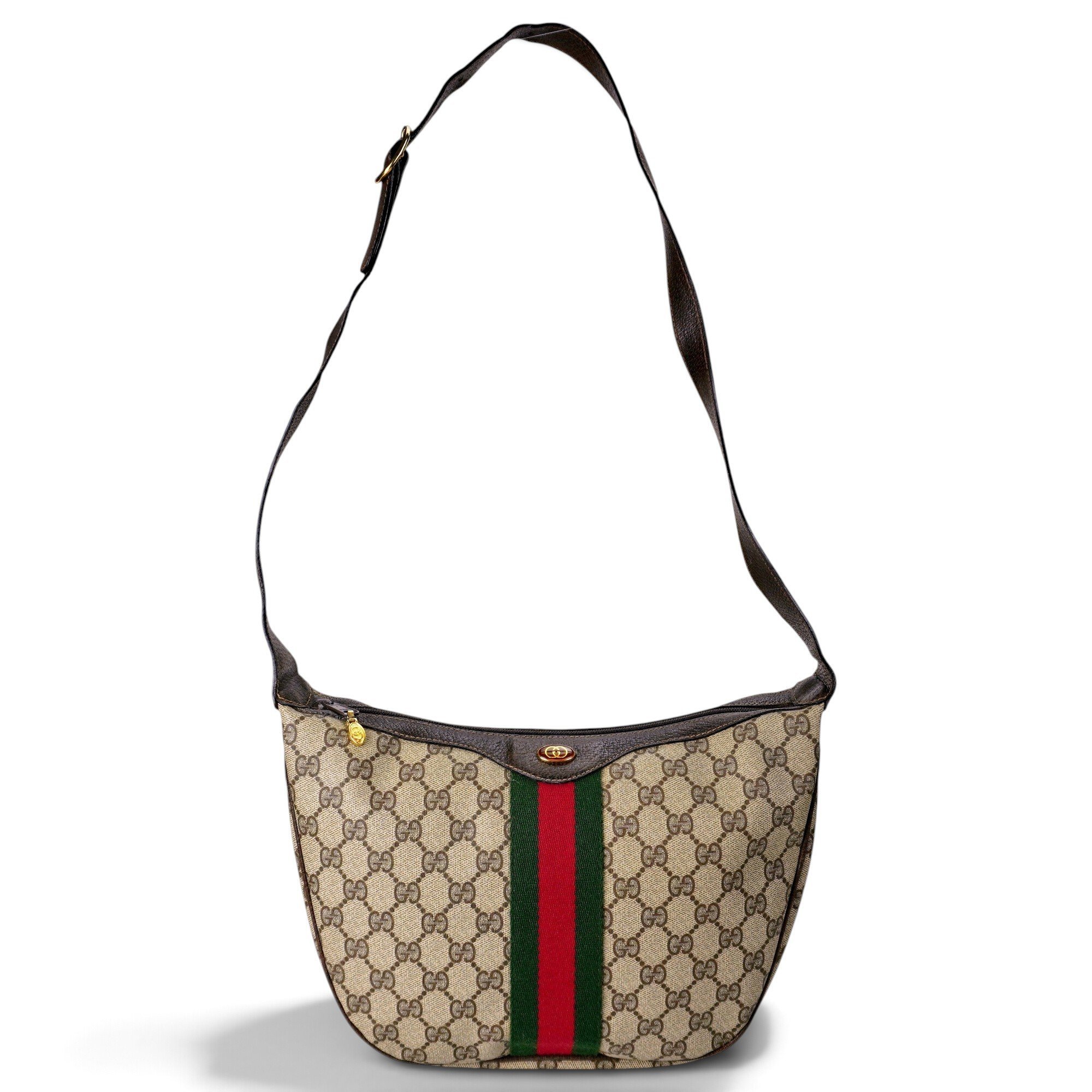 Ophidia Hobo leather crossbody bag