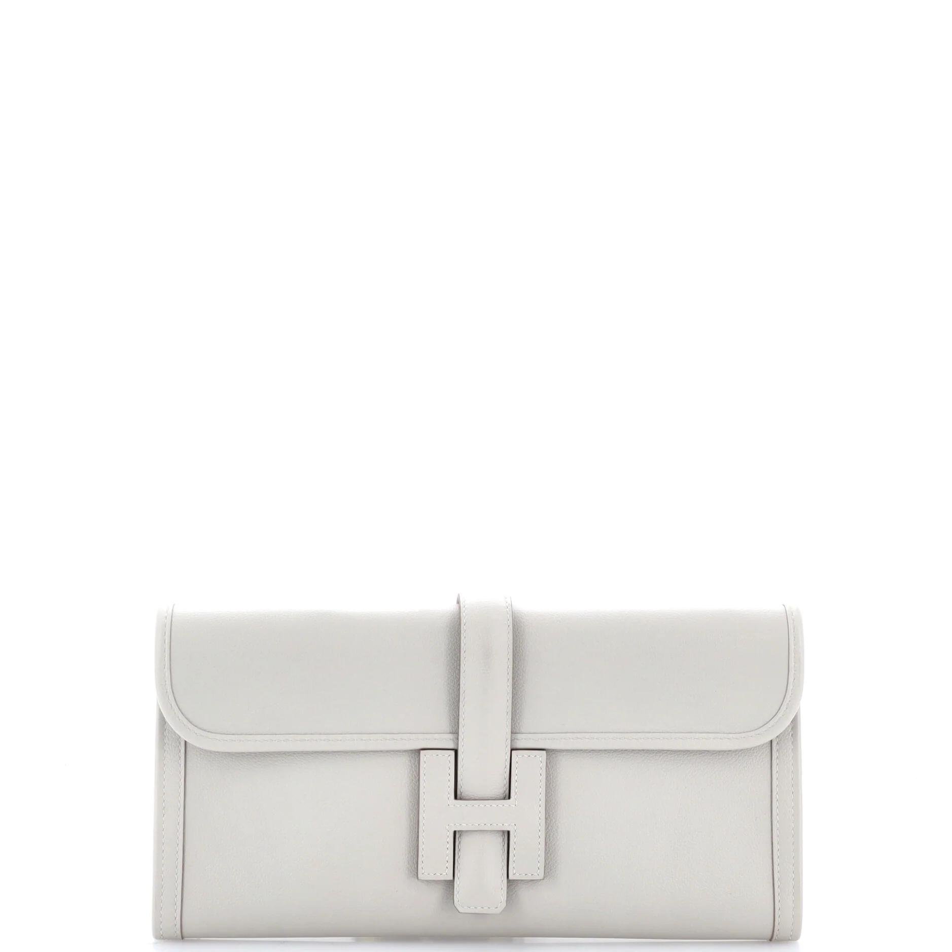 Leather clutch bag