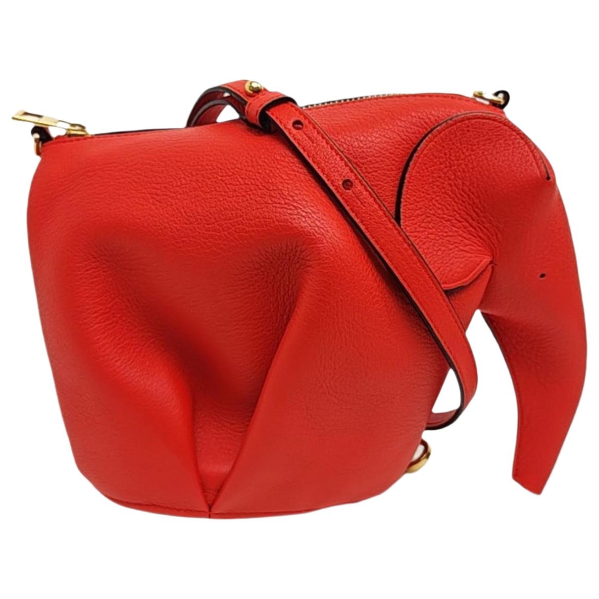 Animals leather crossbody bag
