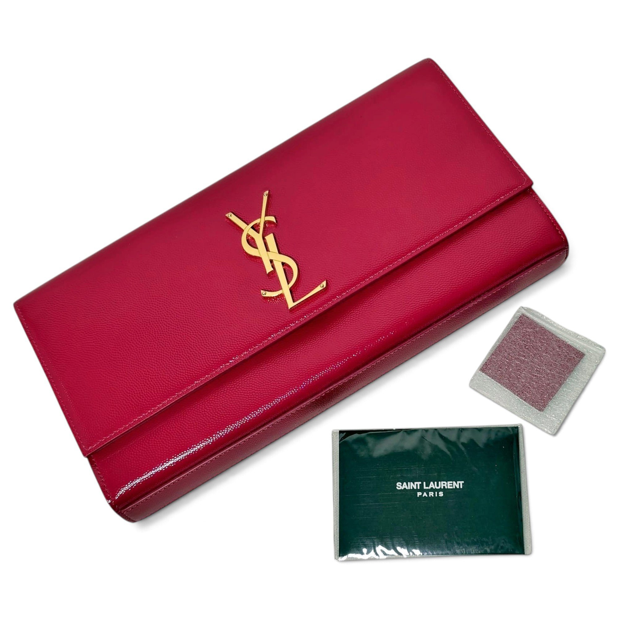 Leather clutch bag