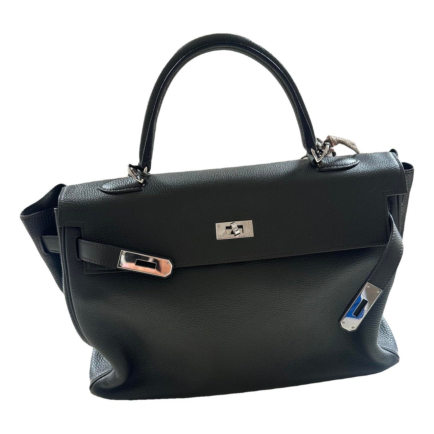 Hermes Kelly 35 Handbag Vert Togo Leather