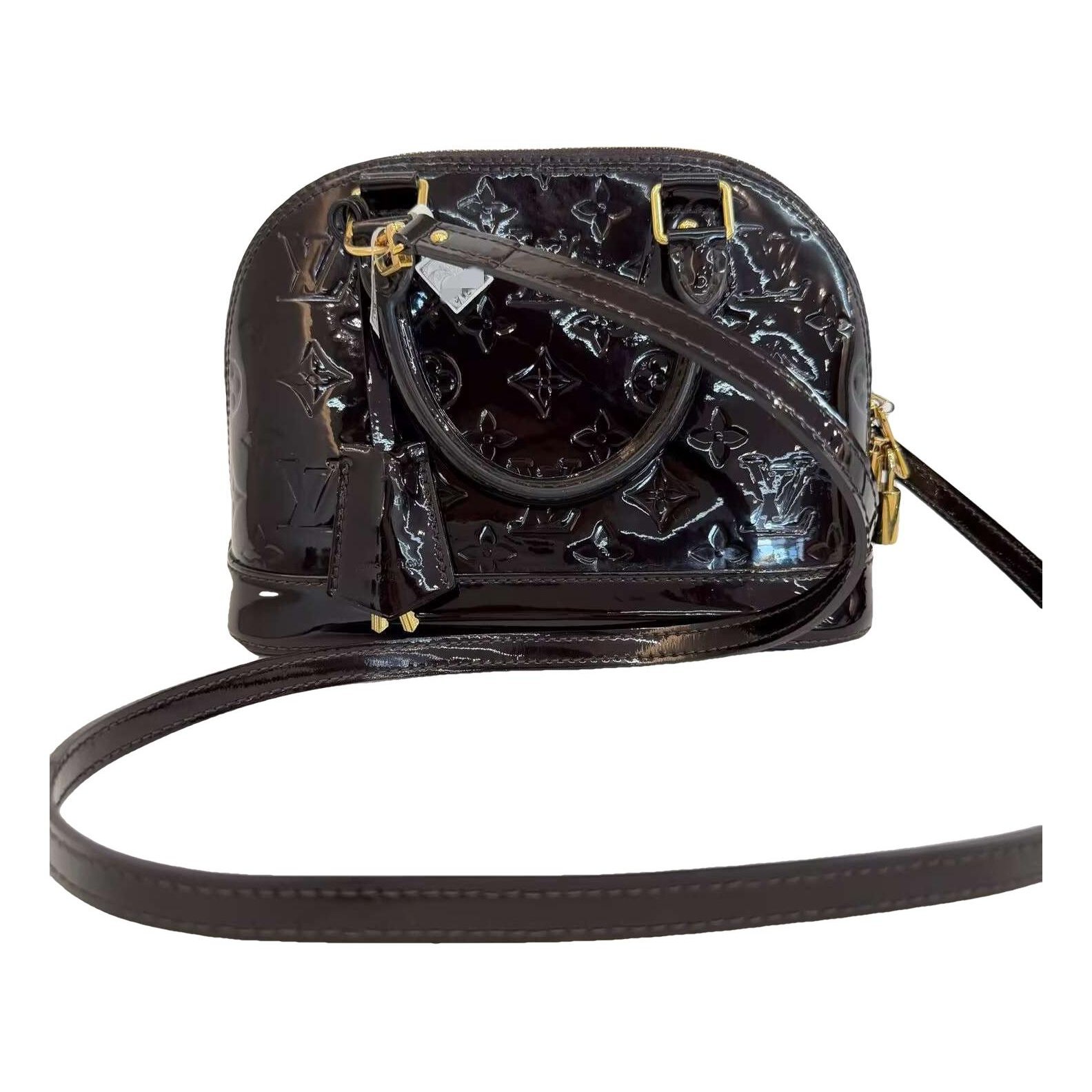 Alma patent leather handbag