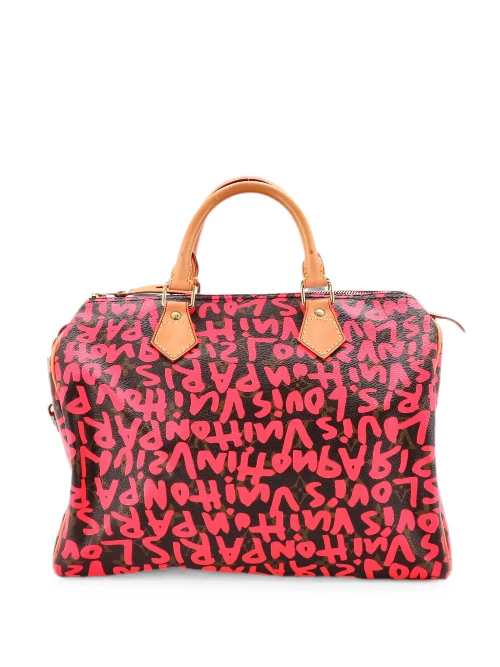Speedy Handbag Limited Edition Monogram Graffiti 30 satchel