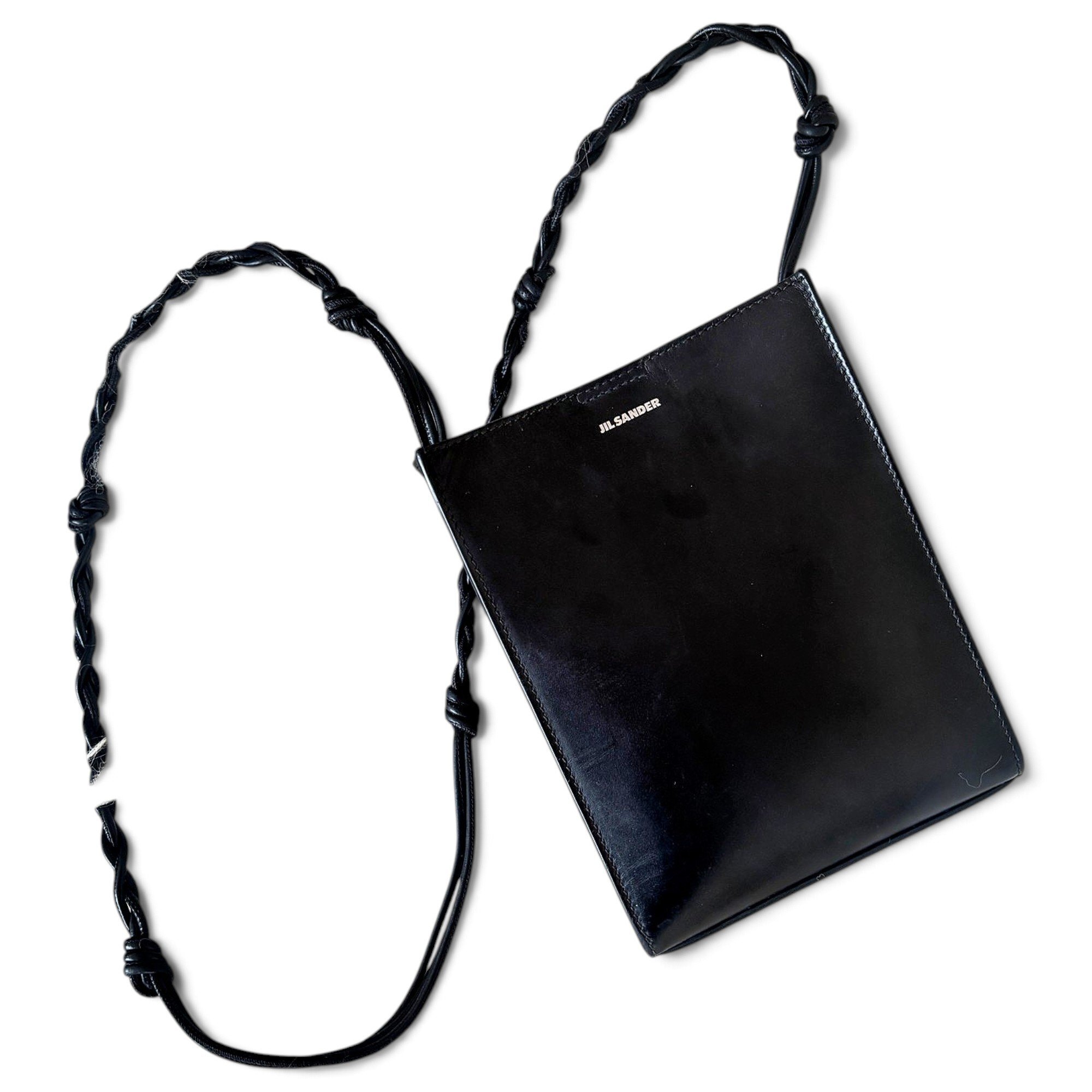 Tangle leather crossbody bag