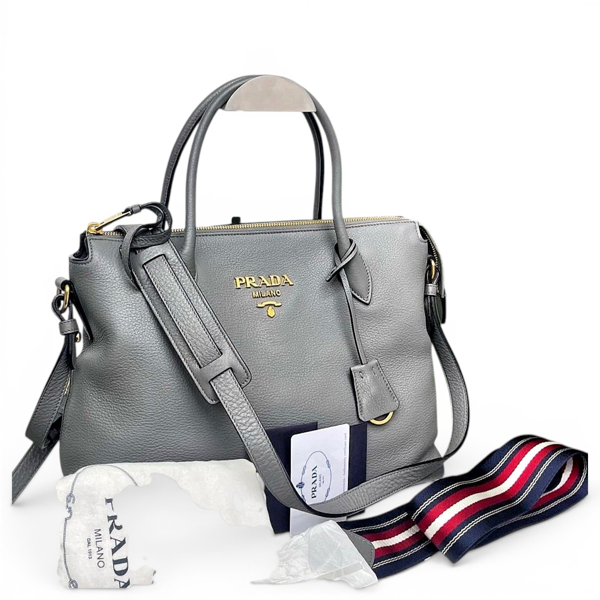 Leather tote