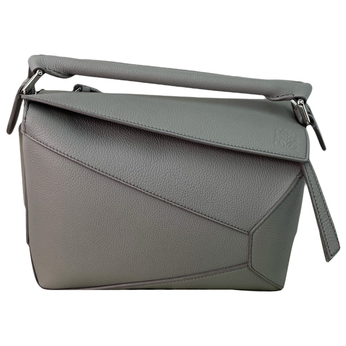 Puzzle leather handbag