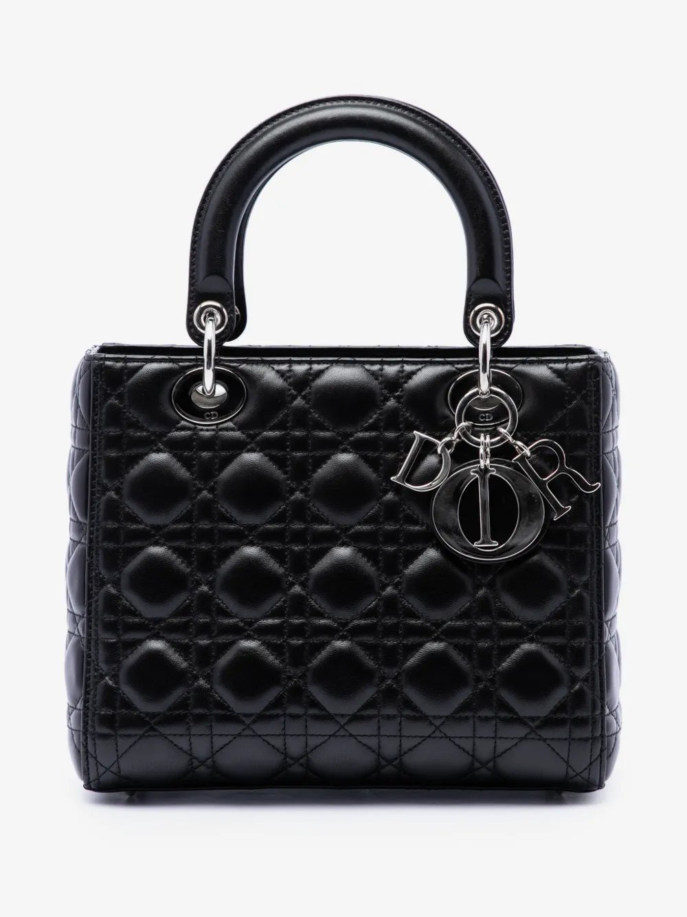 2013 Medium Lambskin Cannage Lady Dior satchel
