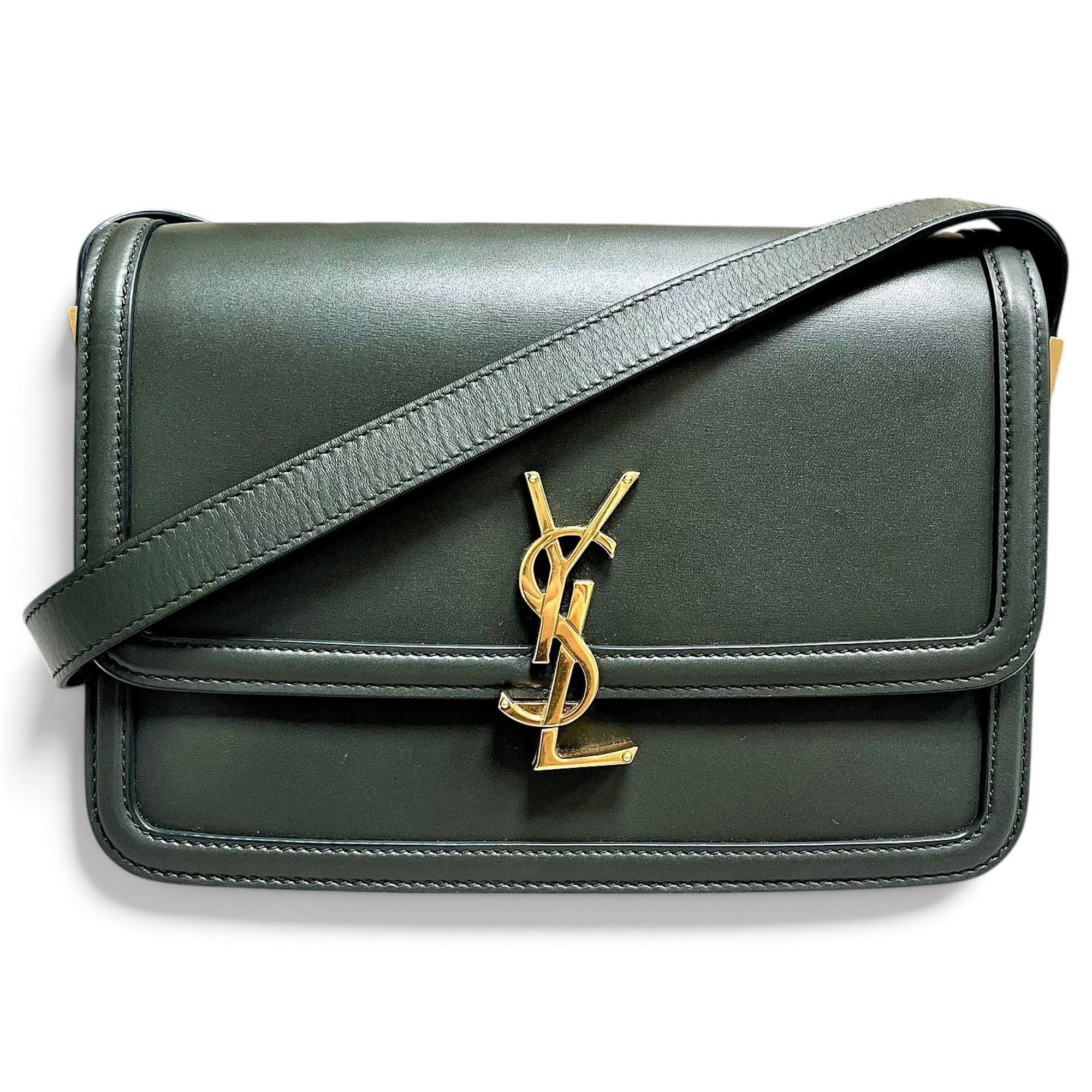 Solférino leather handbag