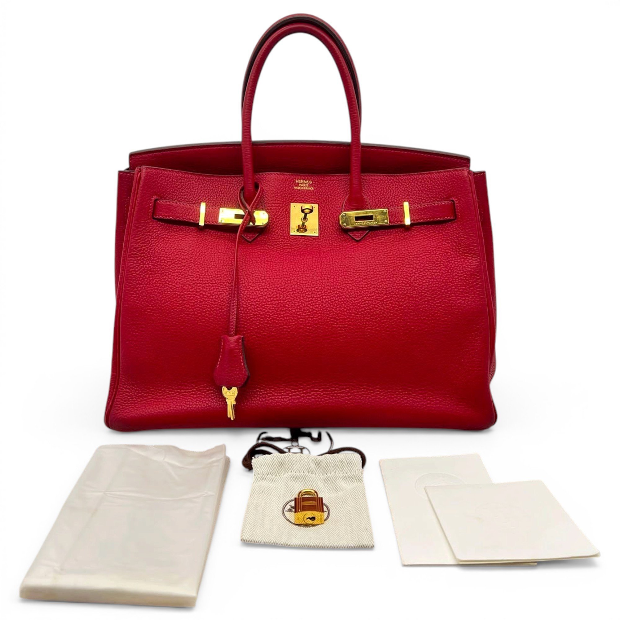 Birkin 35 leather handbag