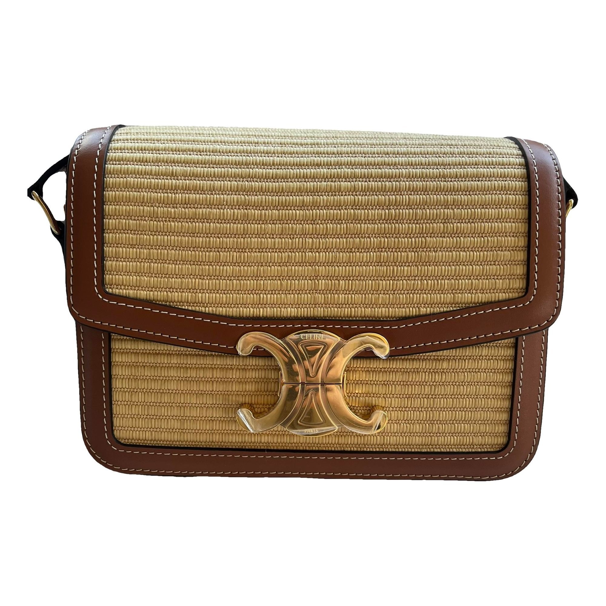 Triomphe leather handbag