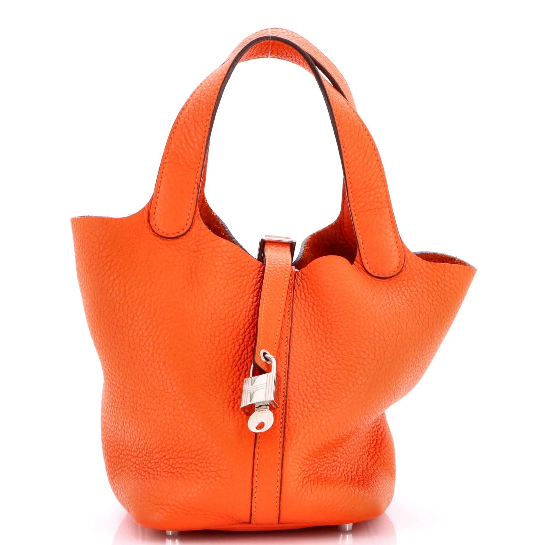 Picotin leather handbag