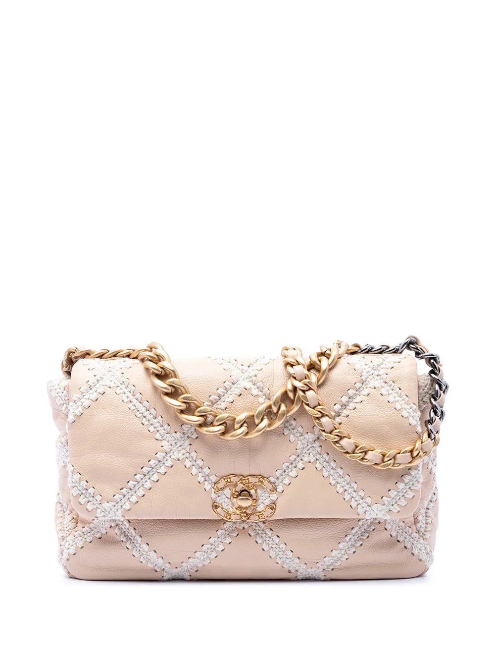 2020 Large Crochet Calfskin 19 Flap satchel
