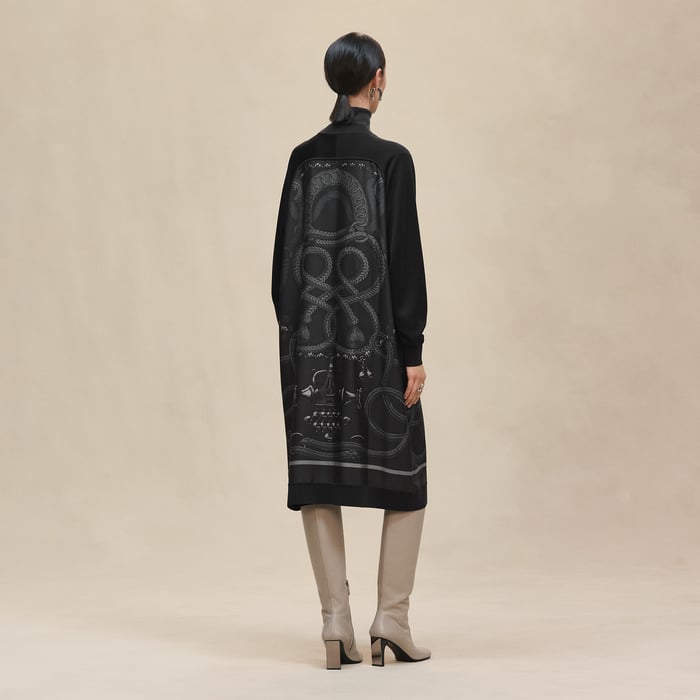 Gris Charbon "Palefroi Remix" Long-sleeve Twillaine Cardigan