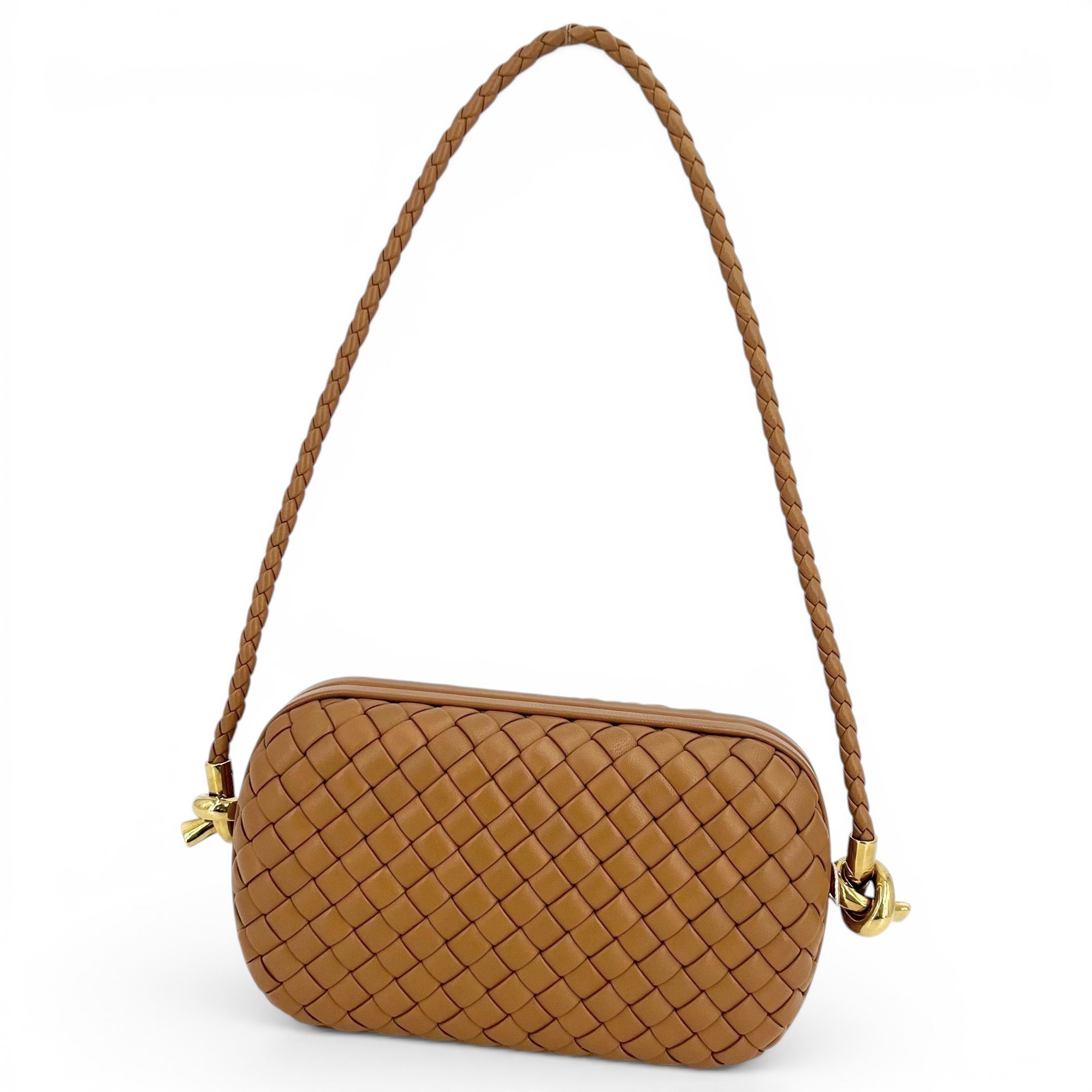 Knot leather handbag