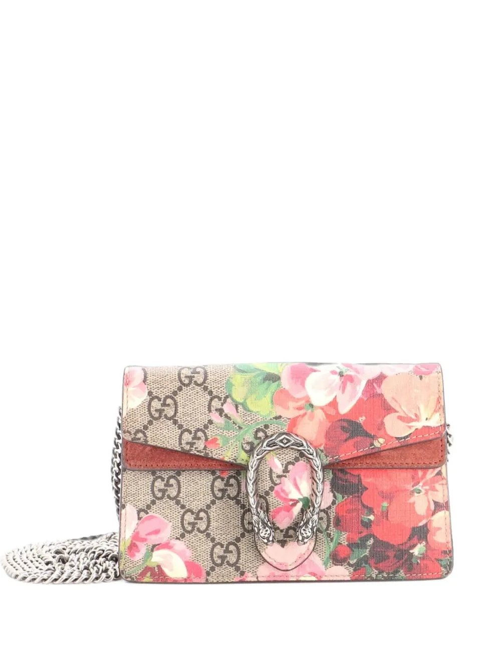 Dionysus Bag Blooms Print GG Coated Canvas Super Mini crossbody bag