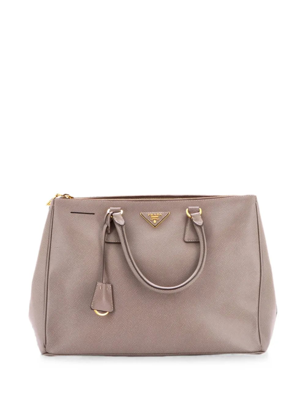 Double Zip Lux Saffiano Leather Large tote bag