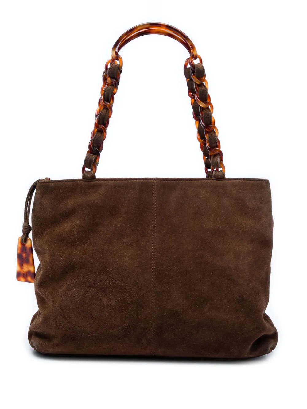 1997-1999 CC Suede Tortoise Chain tote bag