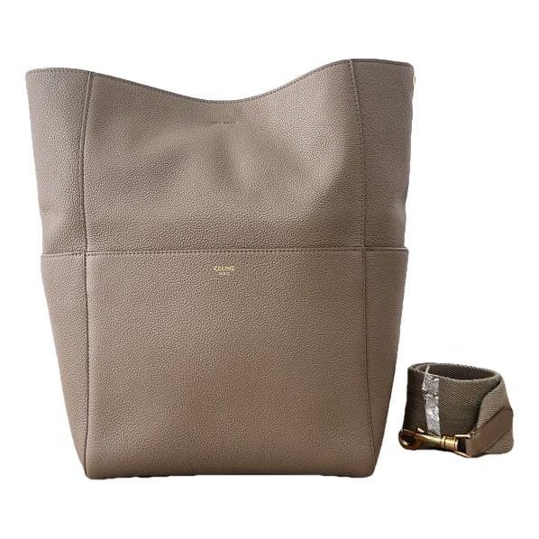 Seau Sangle leather tote
