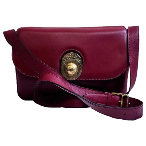 Clasp box leather handbag