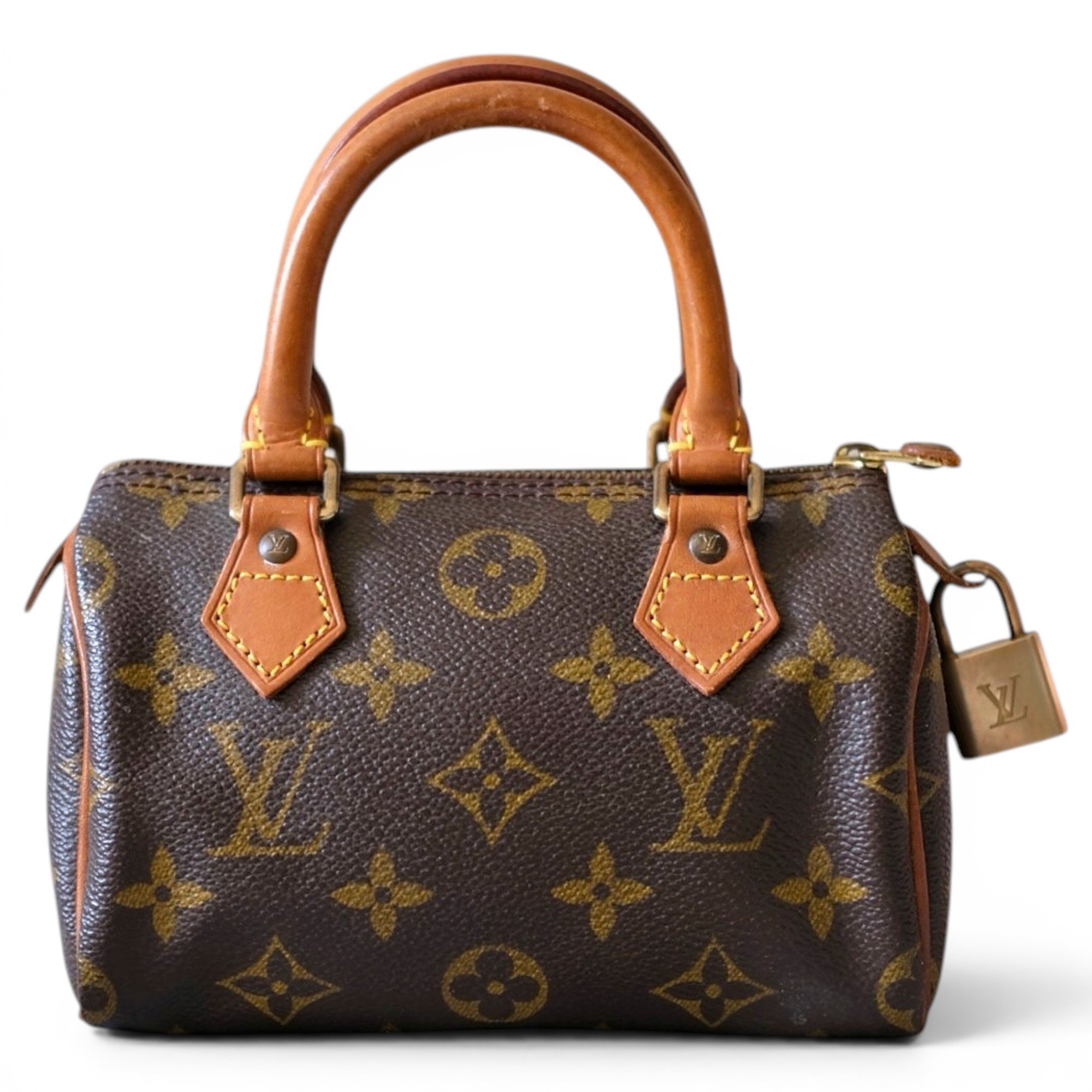 Louis Vuitton Nano Speedy / Mini HL leather mini bag