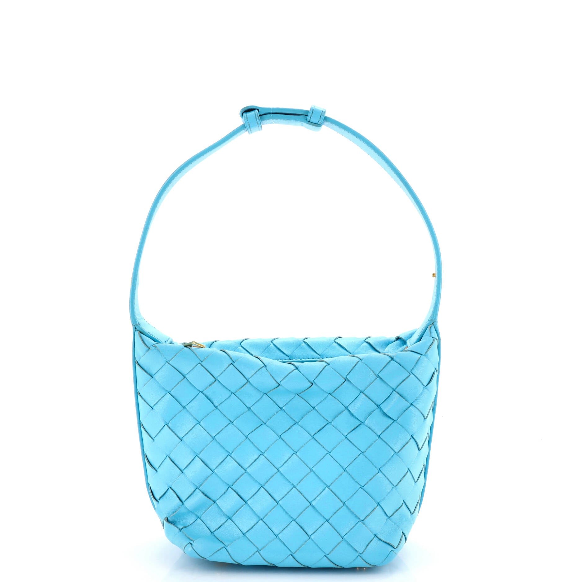 Bottega Veneta Wallace Shoulder Bag Intrecciato Nappa Candy