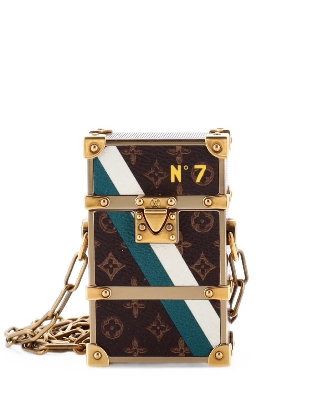 Trunk Box Pouch No.7 Trunk L'Oeil Vintage Monogram Canvas clutch bag