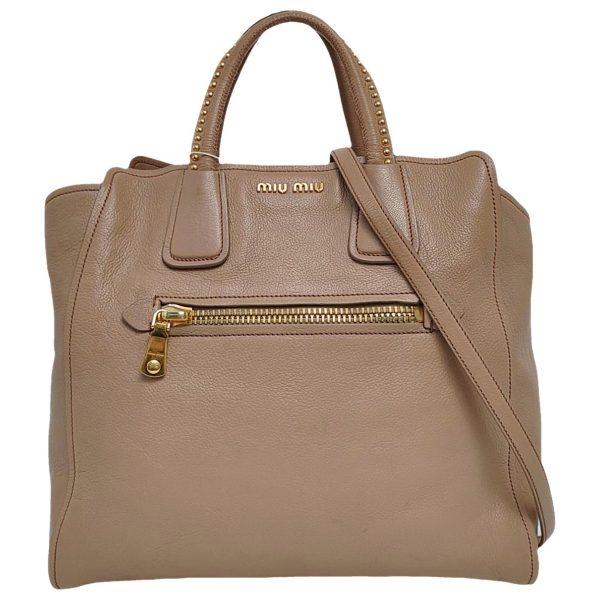 Leather tote