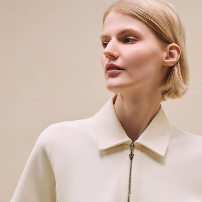Blanc Cassé Zipped Dress