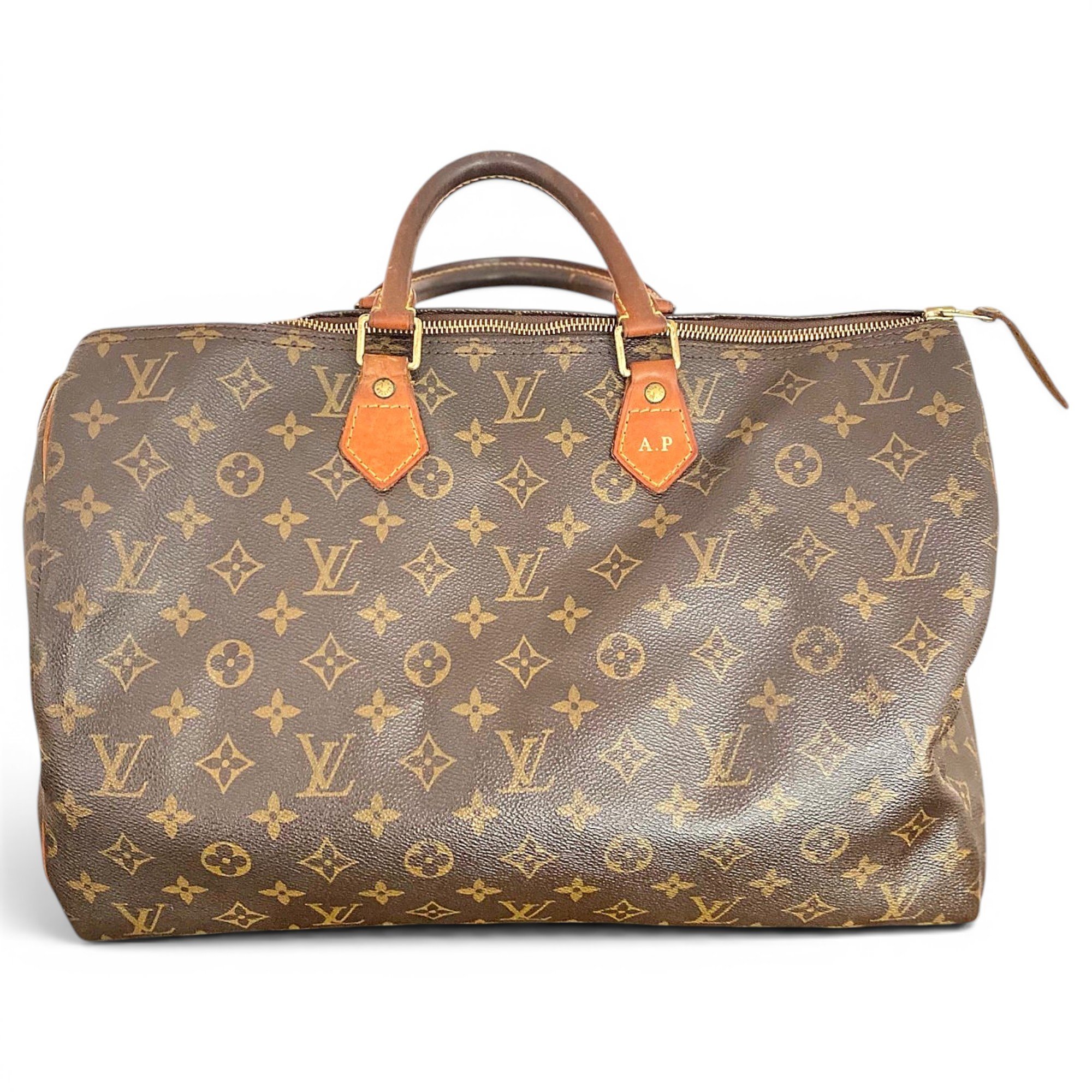 Speedy leather handbag