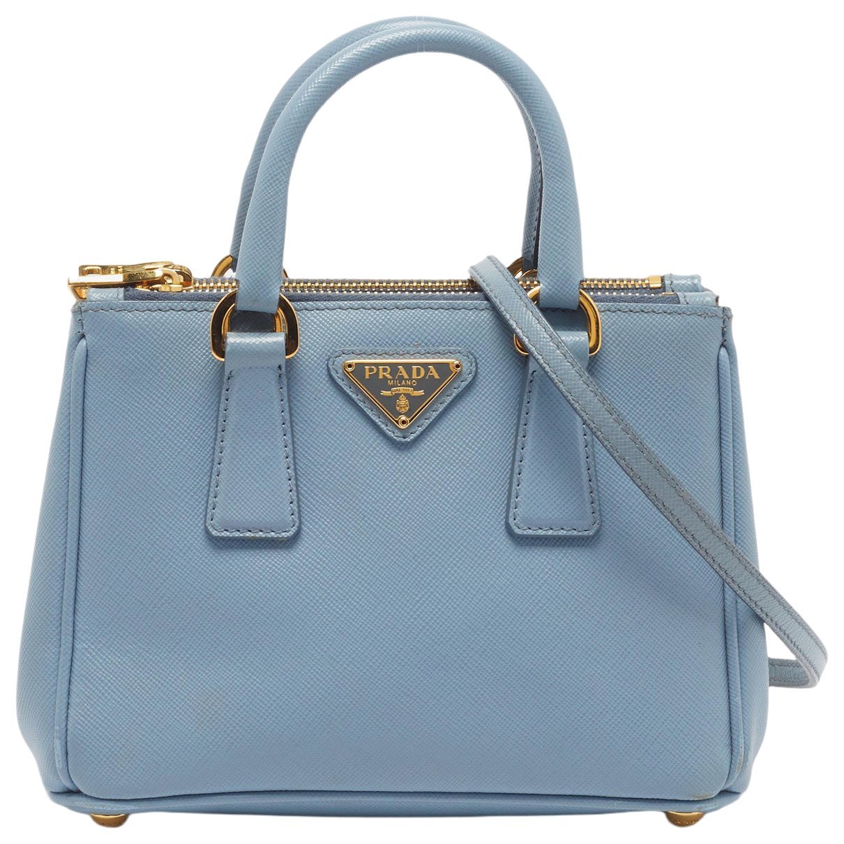 Double leather tote